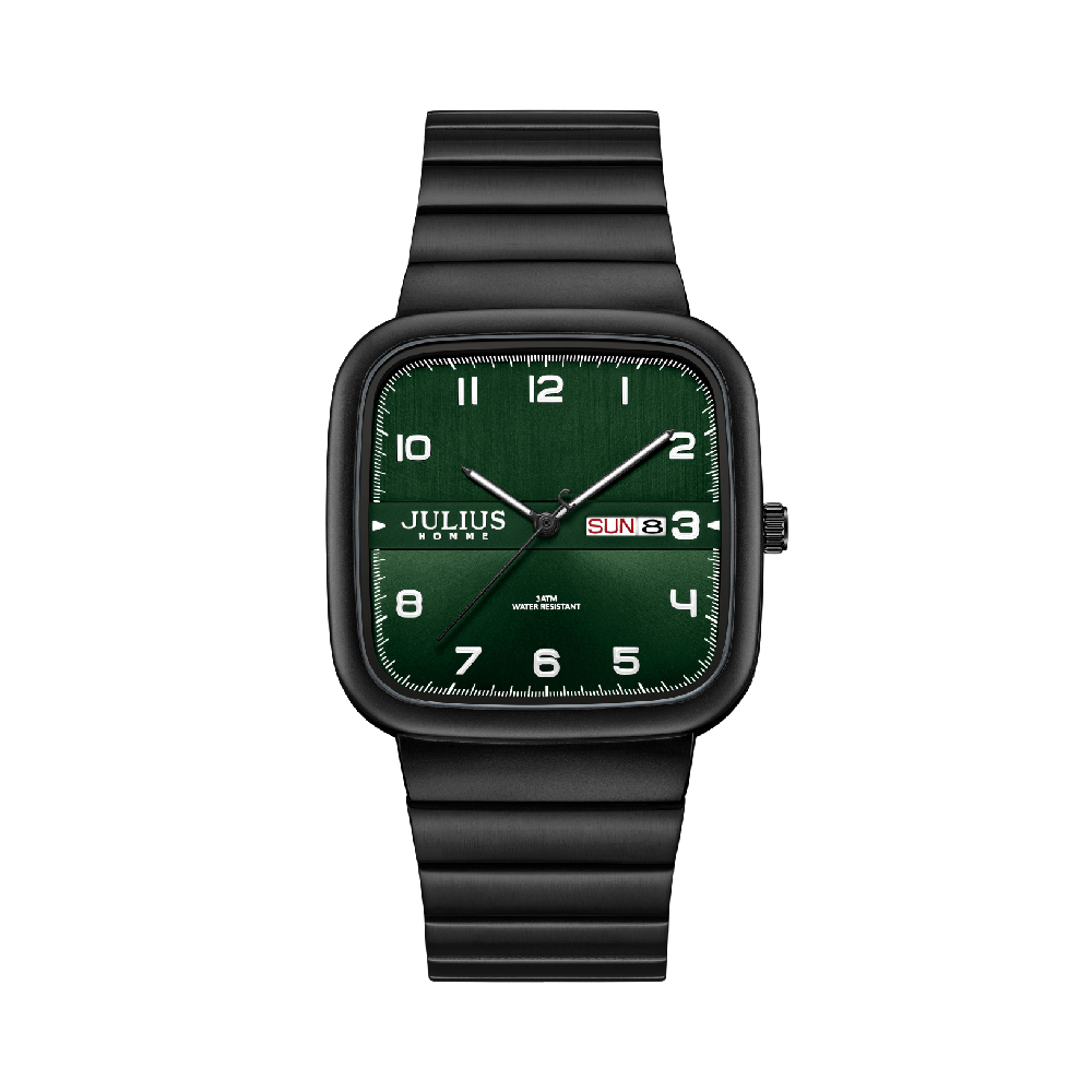 นาฬิกา Julius JAH-141 C สายสแตนเลส สีดำ