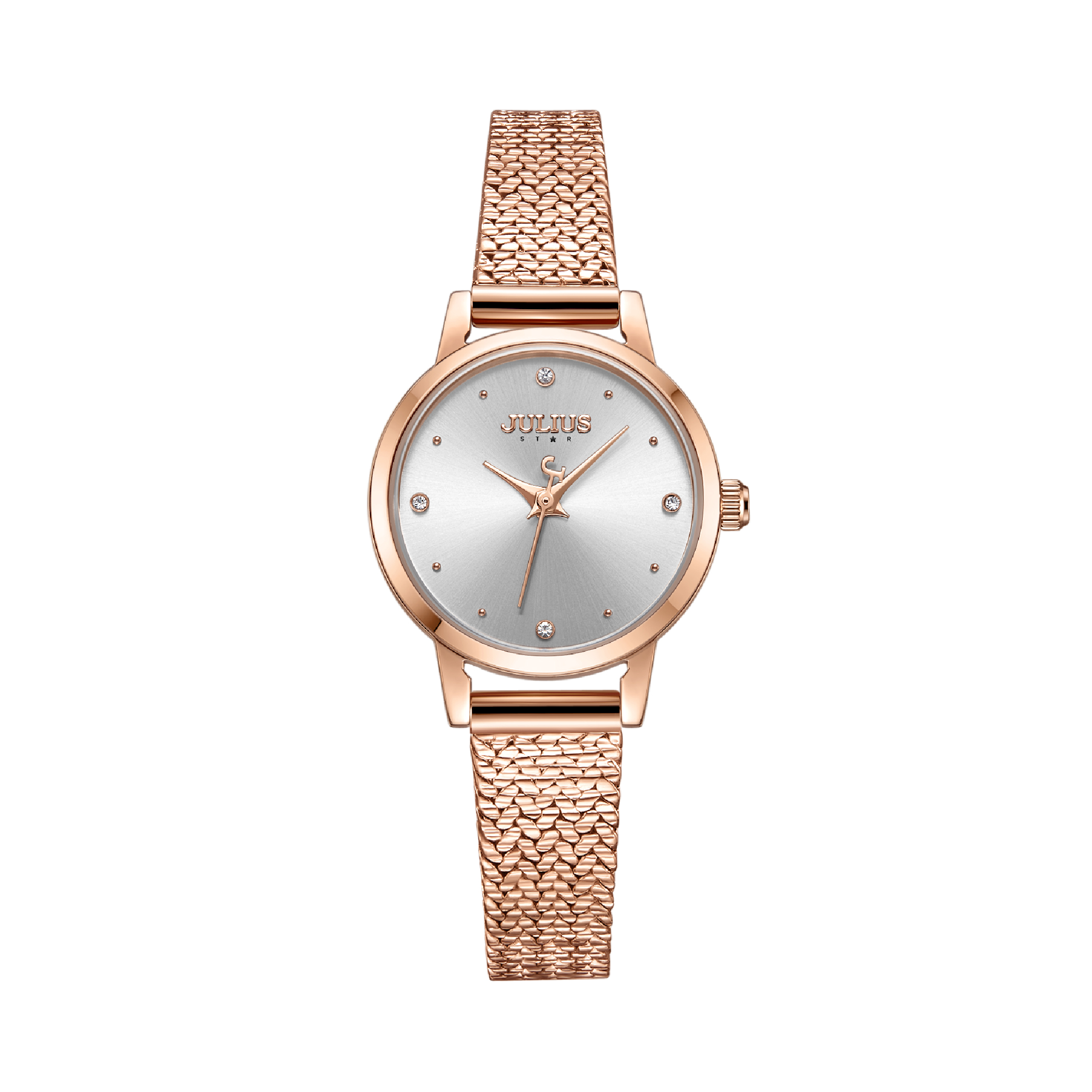 นาฬิกา Julius JS-045 A สายสแตนเลส สีโรสโกลด์
